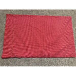 Ralph Lauren Wendy Pillow Sham Red Gingham‎ Check Cotton Bedding standard